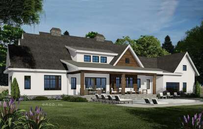 Modern Farmhouse House Plan #098-00422 Elevation Photo