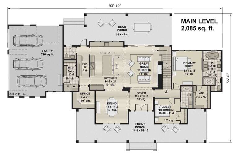 House Plan House Plan #30985 Drawing 1