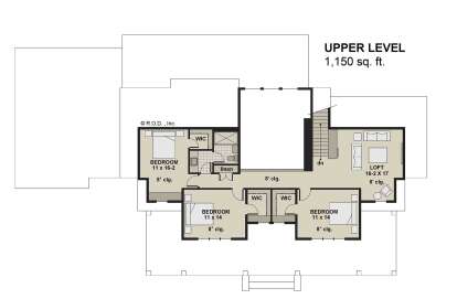 Second Floor for House Plan #098-00422