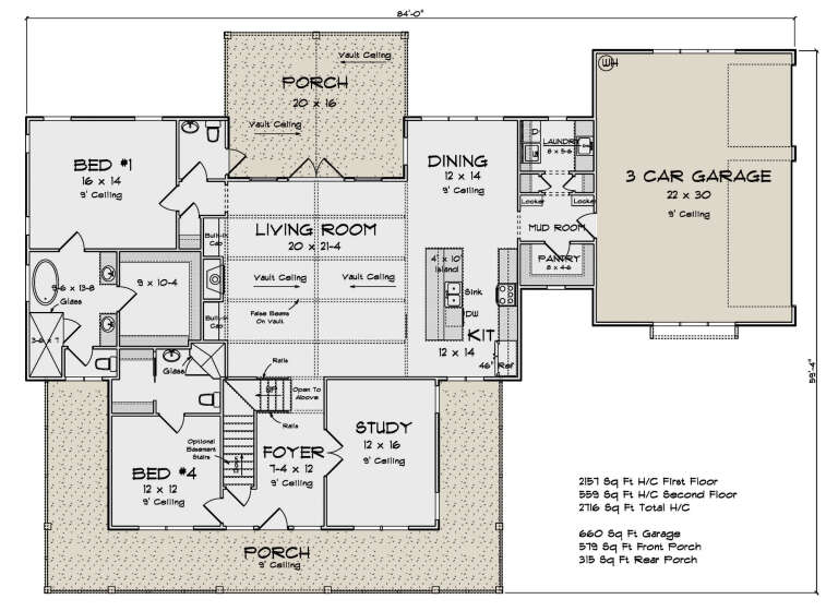 House Plan House Plan #30986 Drawing 1