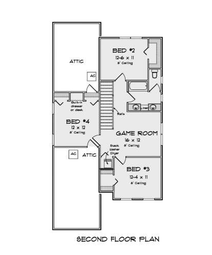 Second Floor for House Plan #4848-00414