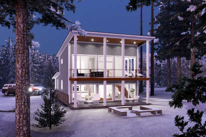 Modern House Plan #4848-00415 Elevation Photo
