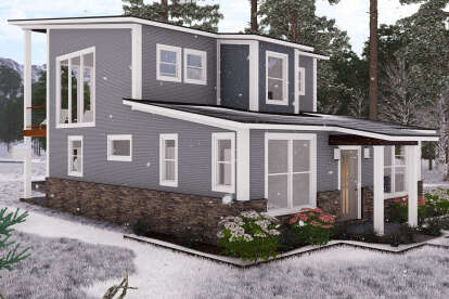 Modern House Plan #4848-00415 Elevation Photo