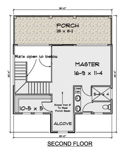 Second Floor for House Plan #4848-00415