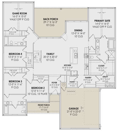 Main Floor  for House Plan #7983-00118