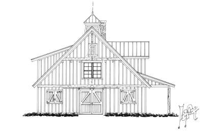 Barn House Plan #1907-00066 Elevation Photo
