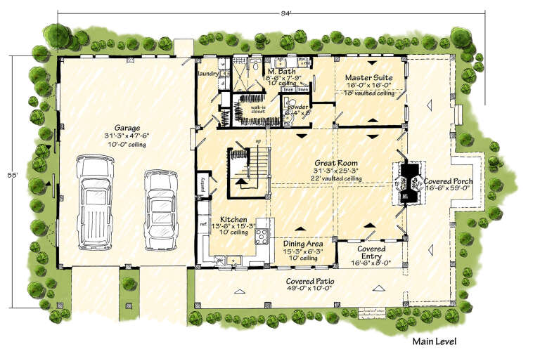 House Plan House Plan #30991 Drawing 1