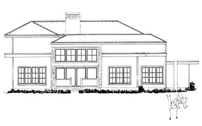 Contemporary House Plan #1907-00068 Elevation Photo