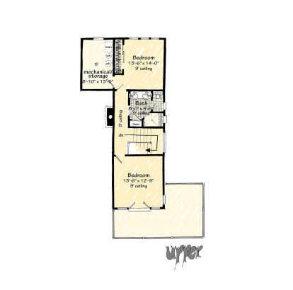 Second Floor for House Plan #1907-00068