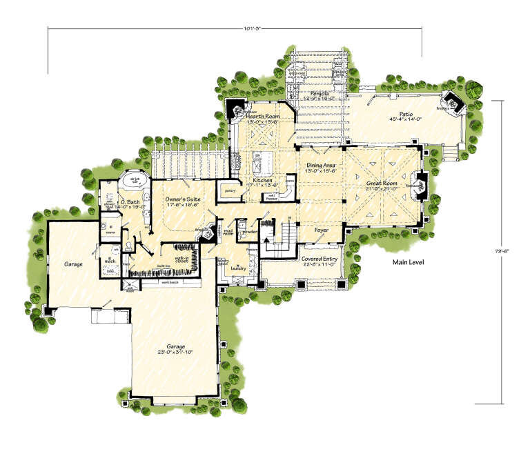 House Plan House Plan #30994 Drawing 1