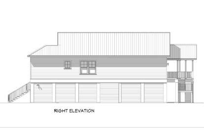 Coastal House Plan #6316-00008 Elevation Photo