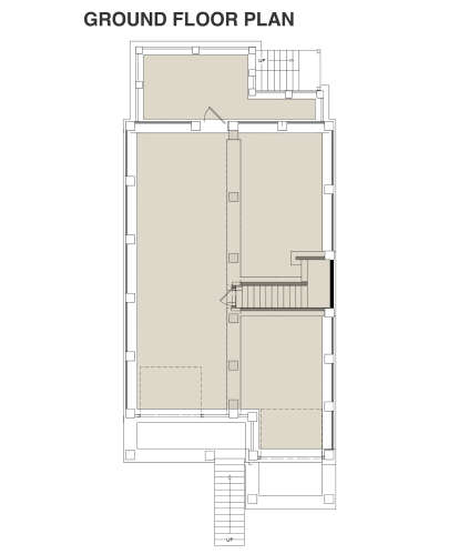 Ground Floor for House Plan #6316-00008