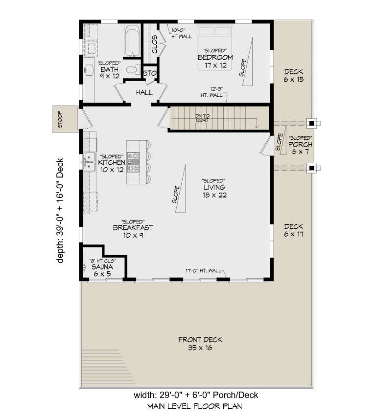 Modern Plan - 1,131 Square Feet, 1 Bedroom, 1 Bathroom | Floor Plan ...