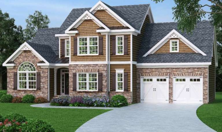 Traditional House Plan #009-00014 Elevation Photo