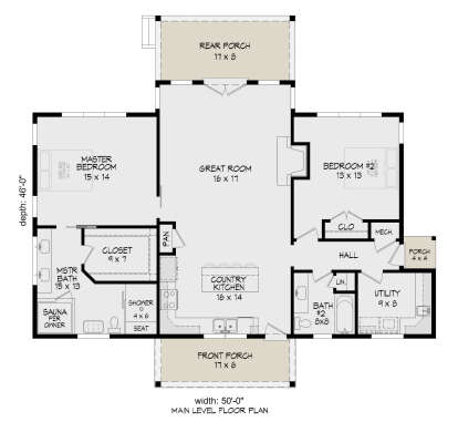 Main Floor  for House Plan #940-01019