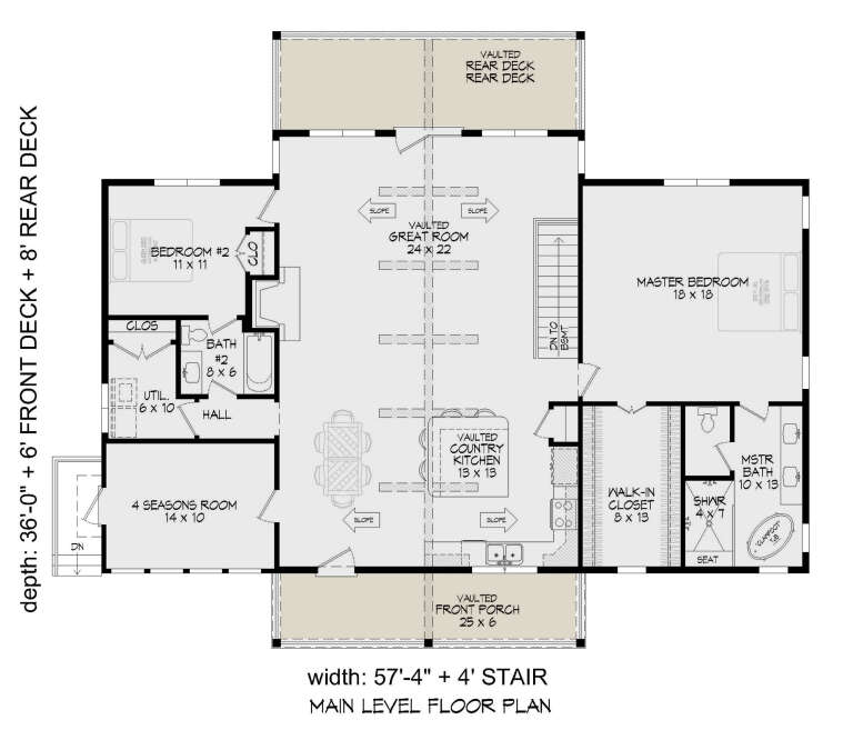 House Plan House Plan #31001 Drawing 1