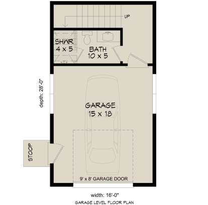 Garage Floor for House Plan #940-01022
