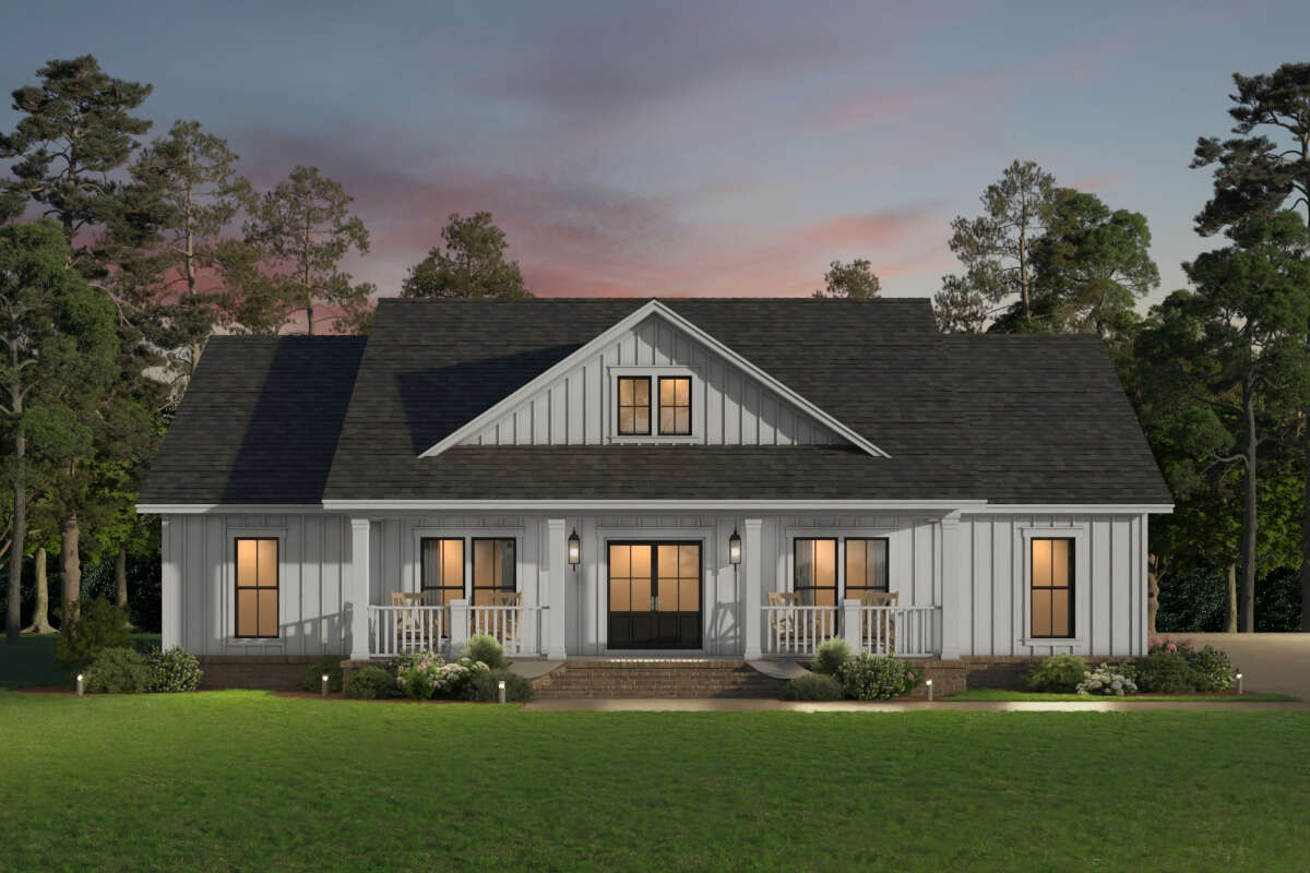 Modern Farmhouse Plan - 1,800 Square Feet, 3 Bedrooms, 2.5 Bathrooms ...