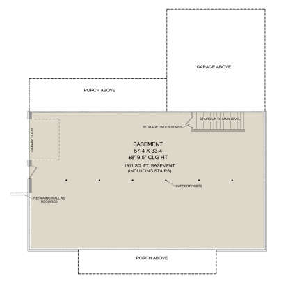 Basement for House Plan #348-00319