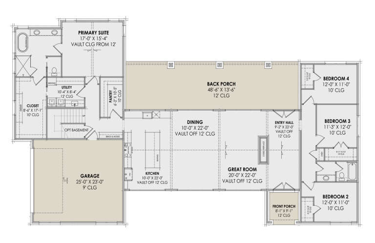 House Plan House Plan #31005 Drawing 1