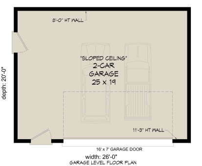 Garage Floor for House Plan #940-01023
