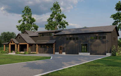 Barn House Plan #8318-00389 Elevation Photo