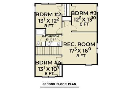 Second Floor for House Plan #2464-00130