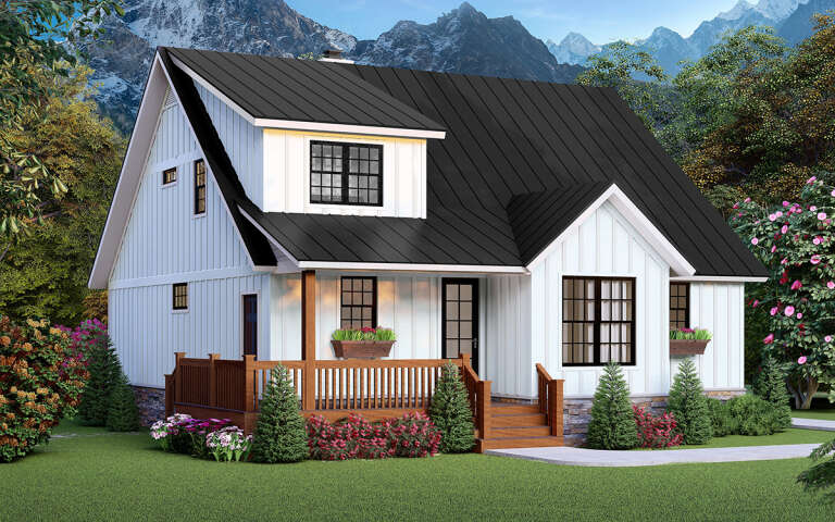 House Plan House Plan #31012 Angled Front Elevation