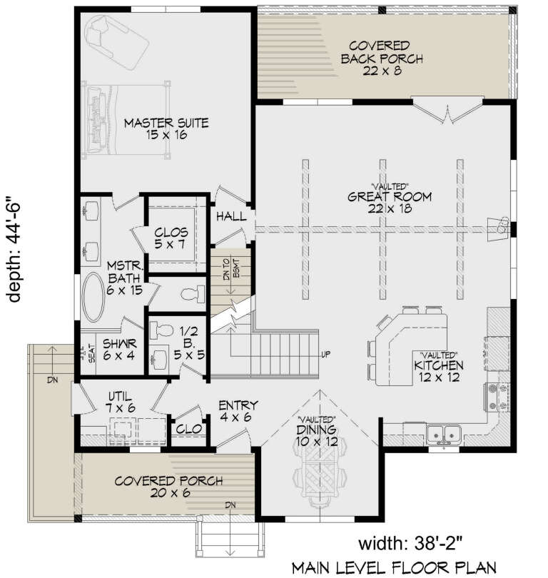 House Plan House Plan #31012 Drawing 1