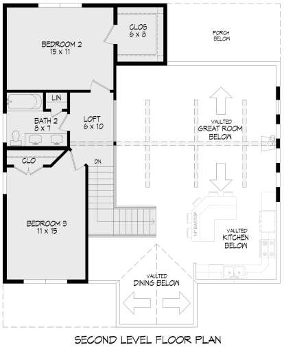 Second Floor for House Plan #940-01026