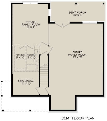 Basement for House Plan #940-01026