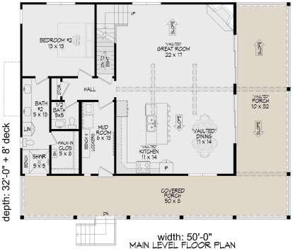 Main Floor  for House Plan #940-01027