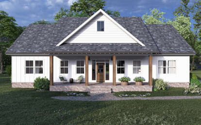 Modern Farmhouse House Plan #7174-00025 Elevation Photo