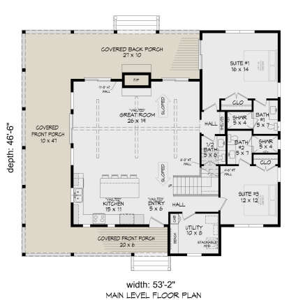 Main Floor  for House Plan #940-01029