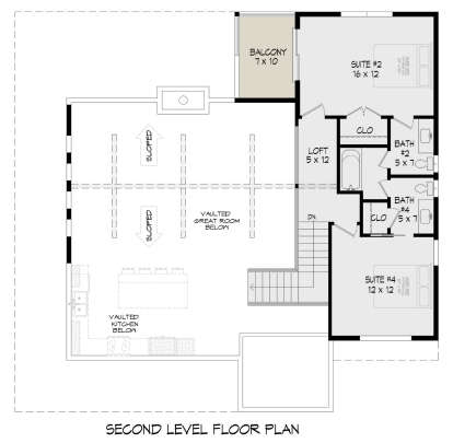 Second Floor for House Plan #940-01029