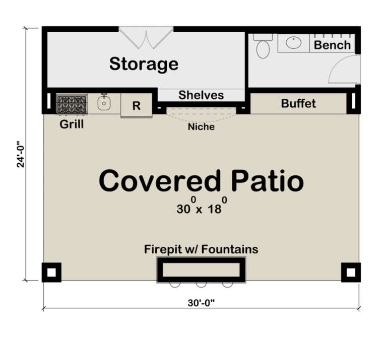 House Plan House Plan #31017 Drawing 1