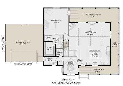 Main Floor  for House Plan #940-01030