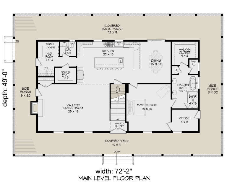 House Plan House Plan #31019 Drawing 1
