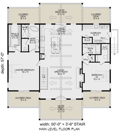 Main Floor  for House Plan #940-01032