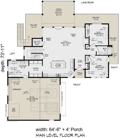 Main Floor  for House Plan #940-01033