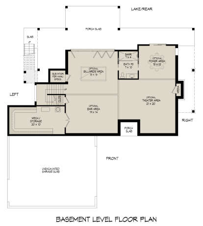 Basement for House Plan #940-01033