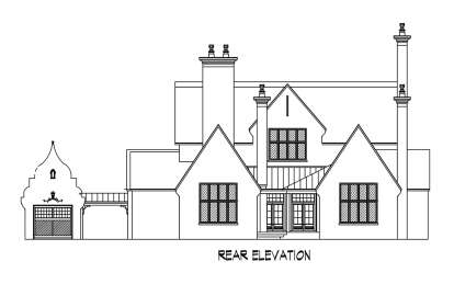 European House Plan #6472-00003 Elevation Photo