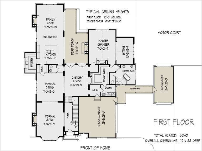 House Plan House Plan #31026 Drawing 1