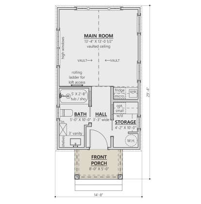 Main Floor  for House Plan #8687-00019