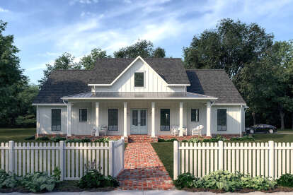 Modern Farmhouse House Plan #4534-00112 Elevation Photo