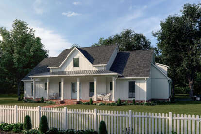 Modern Farmhouse House Plan #4534-00112 Elevation Photo