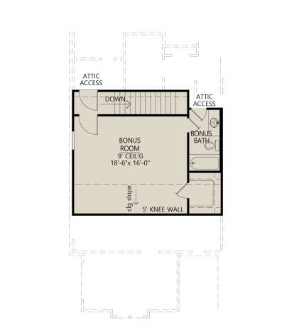Bonus Room for House Plan #4534-00113