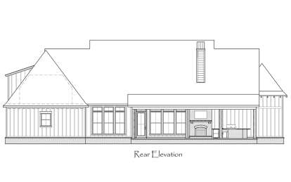 Modern Farmhouse House Plan #4534-00115 Elevation Photo