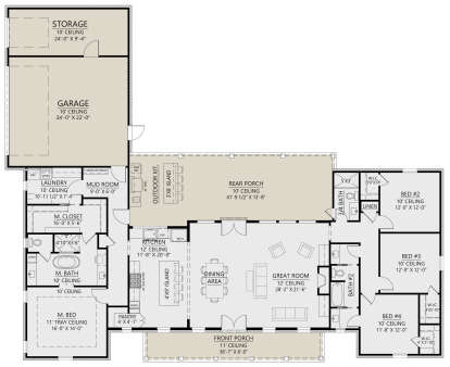Main Floor  for House Plan #4534-00116