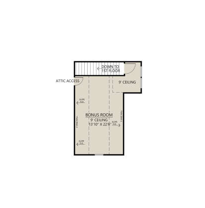 Bonus Room for House Plan #4534-00117